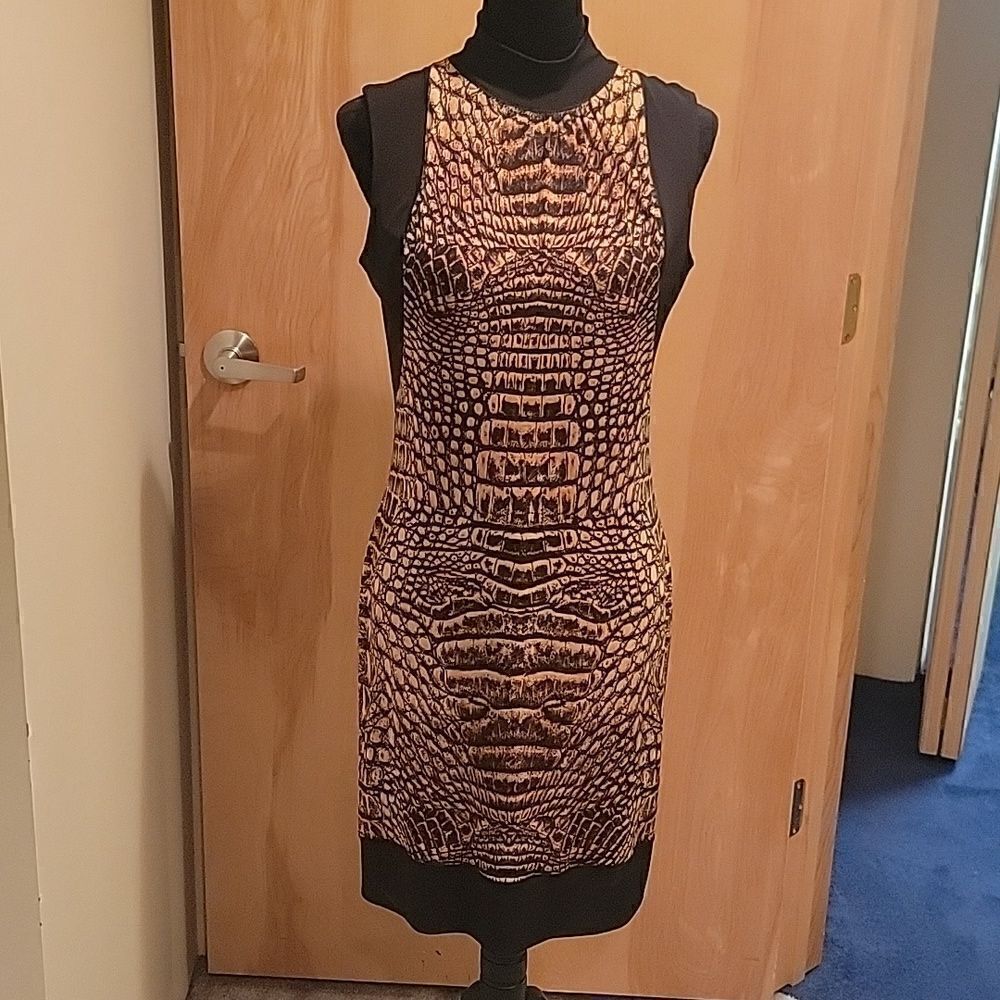 Eva Varro snakeskin print dress